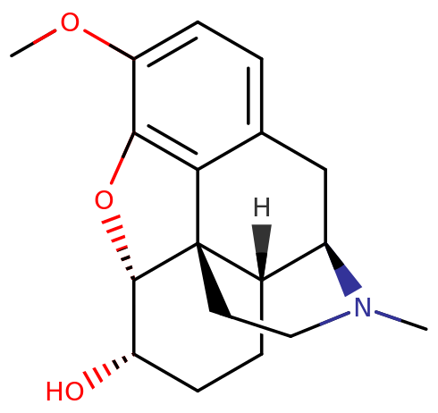 二氢可待因结构图